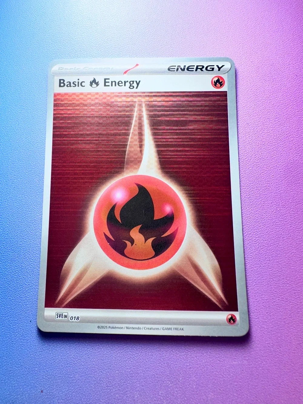 basic fire energy - 018 (holo) — pokémon
